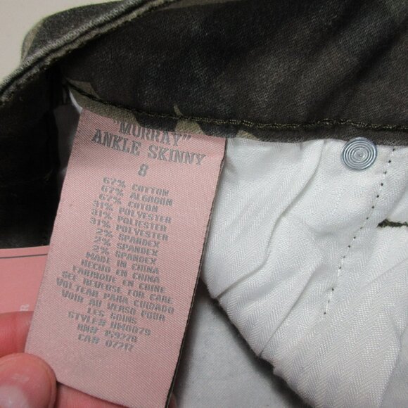 Hydraulic womens camo Murray ankle skinny stretch jeans 8 - Picture 5 of 9